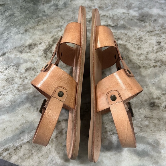 NEW Matisse Starcrossed Naked Beige Leather Brazilian Sandals Size 6 - Picture 3 of 6